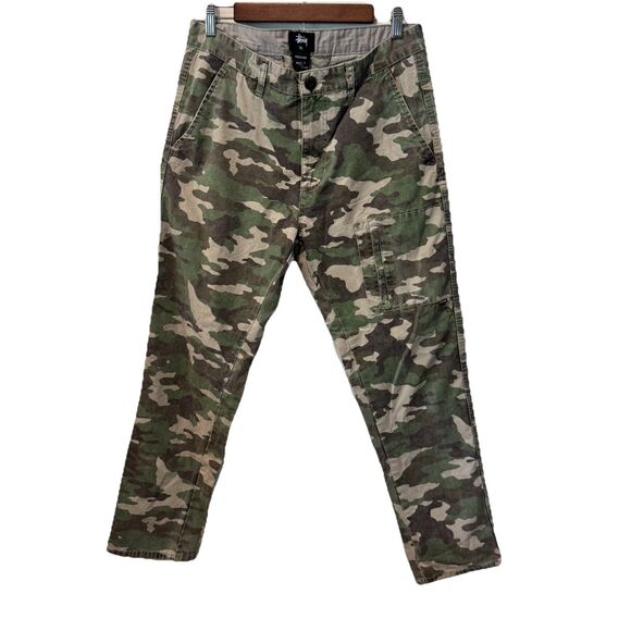 Stussy Army Camouflage Ripstop Cargo Pants Men’s Size 32X30 - Picture 1 of 7